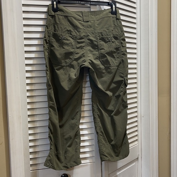 Outdoor research cropped army green pants B2 - Picture 4 of 10